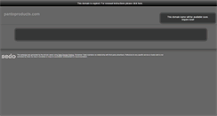 Desktop Screenshot of pantoproducts.com